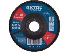 EXTOL PREMIUM kotouč lamelový šikmý korundový, O115mm, P120