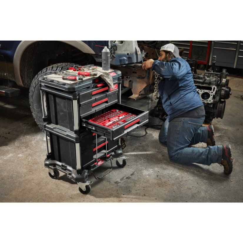 Milwaukee PACKOUT™ box na nářadí se 3 zásuvkami - Packout 3 Drawer Tool Box 4932472130
