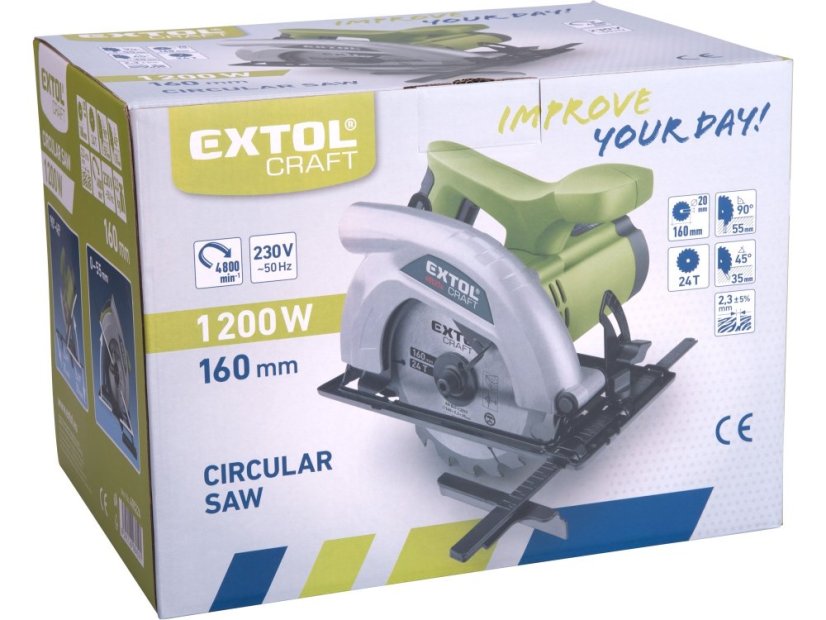 EXTOL CRAFT 405224 pila kotoučová, 160mm, 1200W