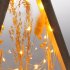 Solight 1V267 LED dřevěná vánoční dekorace, zasněžené zimní květiny, 37cm, 2x AA