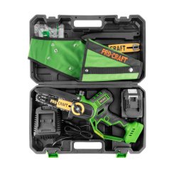 Procraft PKA32Li-P aku řetězová pila s pouzdrem 150/203 mm 20V 1x4Ah