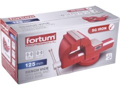 FORTUM 4752613 svěrák s kovadlinou, 125mm, SG Iron