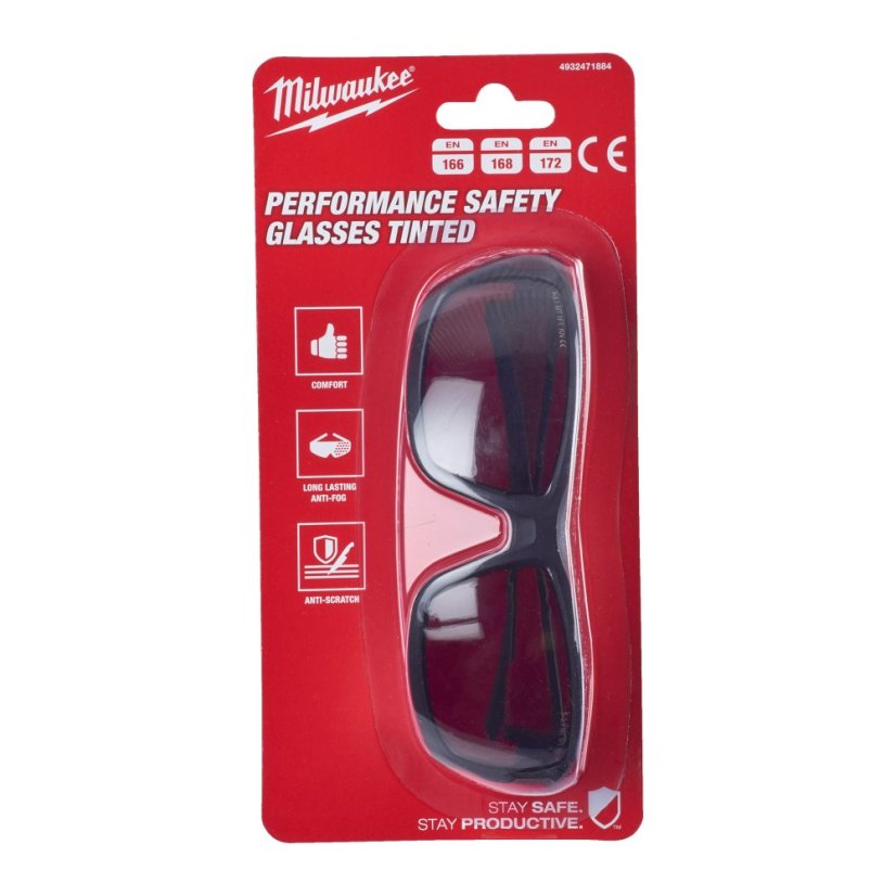 Milwaukee Výkonostní ochranné brýle Tinted Safety Glasses 4932471884