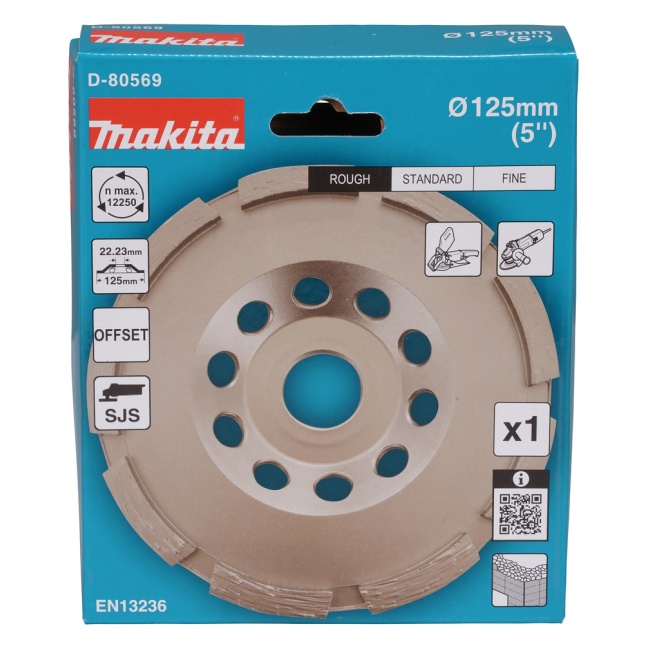 Makita D-80569 kotouč brusný diamantový jednořadý 125x5x22.23mm