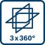 Bosch čárový laser zelený GLL 80-33 G 0601065501