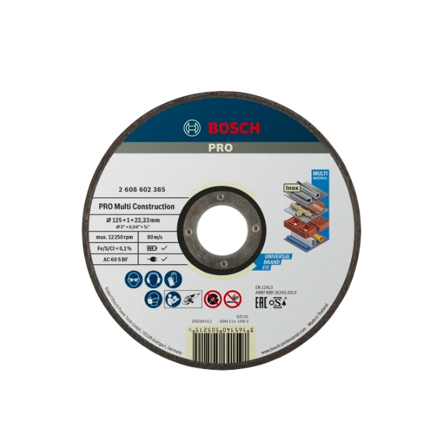 Bosch aku sada nářadí 18 V GSR 18V-65 + GWS 18V-11 + 45 dílná sada bitů +  řezný kotouč 125x1 mm 0615A50091
