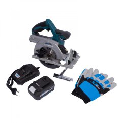 XTline XT102845-1B5B aku kotoučová pila bezuhlíková 165mm 18V + baterie 5Ah + nabíječka 3.5A + box