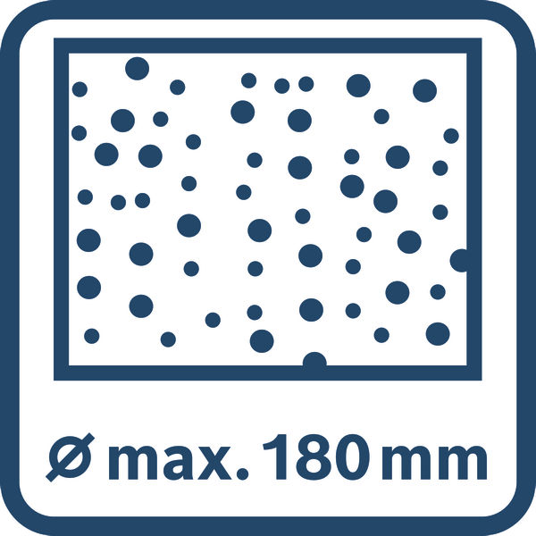 Beton max. 180 mm.