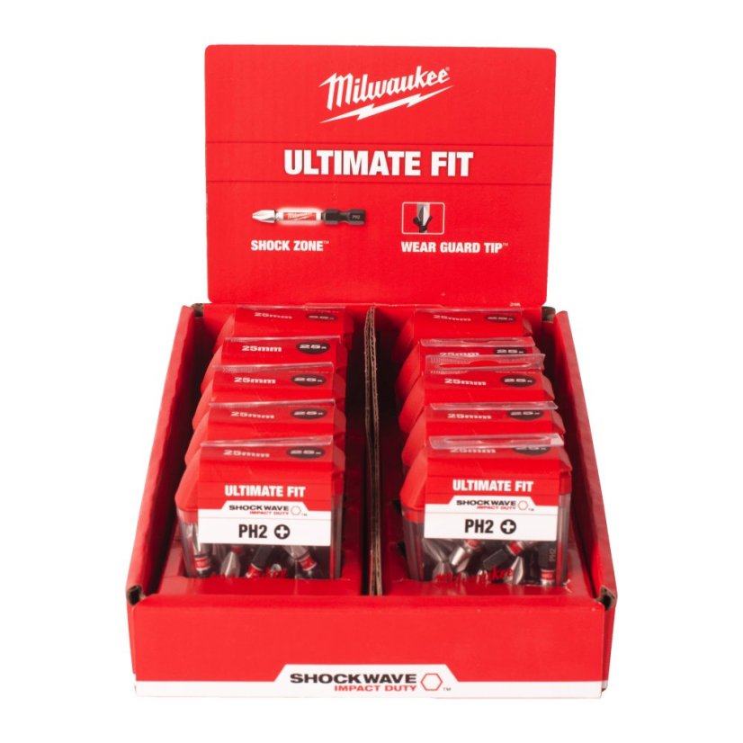 Milwaukee PH2x50 mm šroubovací bit Shockwave 10ks 4932430855