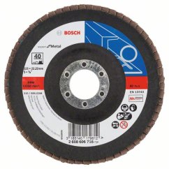 Bosch 2608606716 kotouč lamelový šikmý korundový 40, X551, Expert for Metal