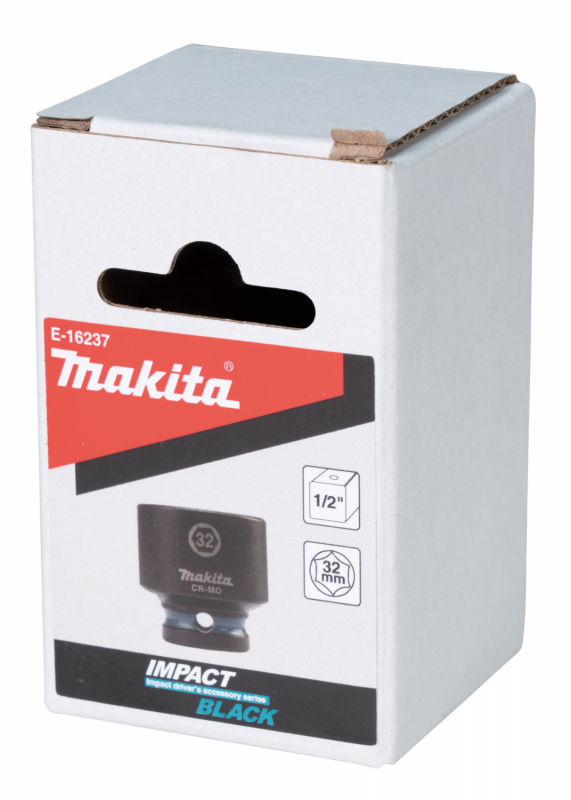 Makita E-16237 klíč nástrčný 1/2", čtyřhran, IMPACT BLACK, 32mm Makita E-16237 klíč nástrčný 1/2", čtyřhran, IMPACT BLACK, 32mm