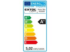 EXTOL LIGHT 43006 žárovka LED mini, 5W, 410lm, E27, teplá bílá