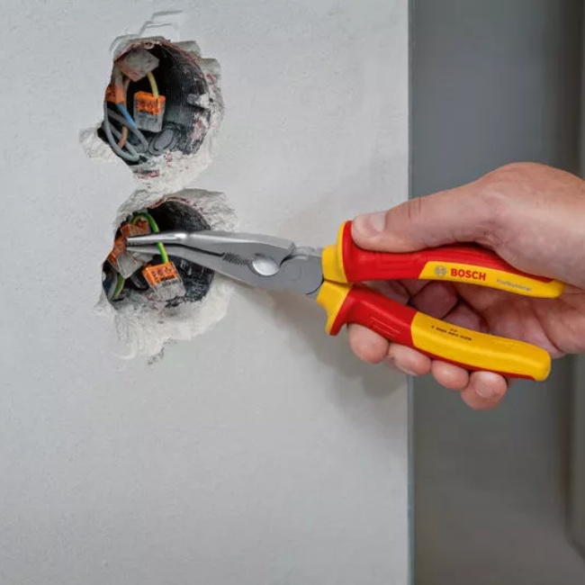 Bosch kleště s dlouhými čelistmi zahnuté 200mm VDE 1600A02NE4