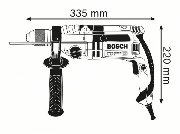 Bosch GSB 24-2 Professional příklepová vrtačka