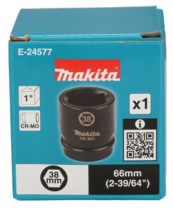 Makita E-24577 klíč nástrčný 1", čtyřhran, 38x66 mm