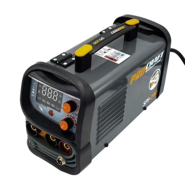 Procraft SPI-290 kombinovaná invertorová svářečka Co Flux - trubičkový drát, MMA, TIG lift