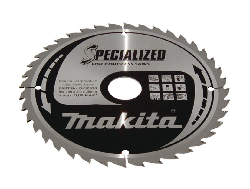 Makita B-32976 kotouč pilový dřevo SPECIALIZED 190x2x30mm 40Z pro aku pily = old B-09254 Makita B-32976 kotouč pilový dřevo SPECIALIZED 190x2x30mm 40Z pro aku pily = old B-09254