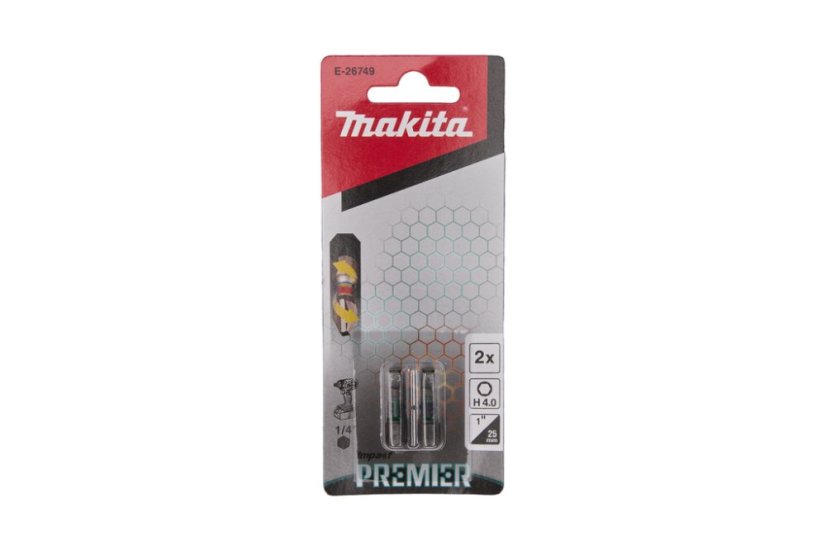Makita E-26749 torzní bit řady Impact Premier (C-form) H4x25mm 2 ks Makita E-26749 torzní bit řady Impact Premier (C-form) H4x25mm 2 ks