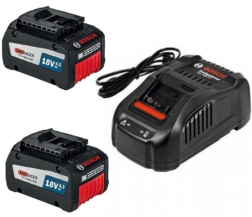 Bosch Starter set 2x GBA 18V 6,3 Ah EneRacer + GAL 1880 CV