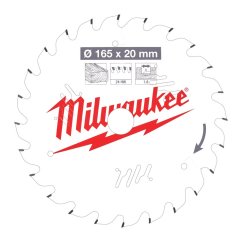 Milwaukee kotouč CSB P W 165 x 20 x 1.6 x 24ATB 4932471931