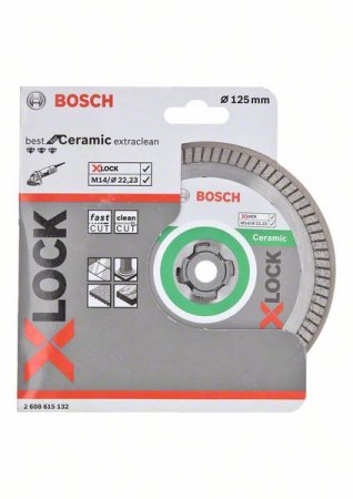 Bosch 2608615132 řezný kotouč Best for Ceramic Extraclean X-LOCK, 125x22,23x1,4x7 mm