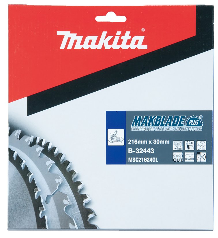 Makita B-32443 kotouč pilový dřevo MAKBLADEplus 216x2.4x30mm 24Z