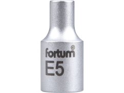 FORTUM 4701705 hlavice nástrčná vnitřní TORX 1/4", E 5, L 25mm