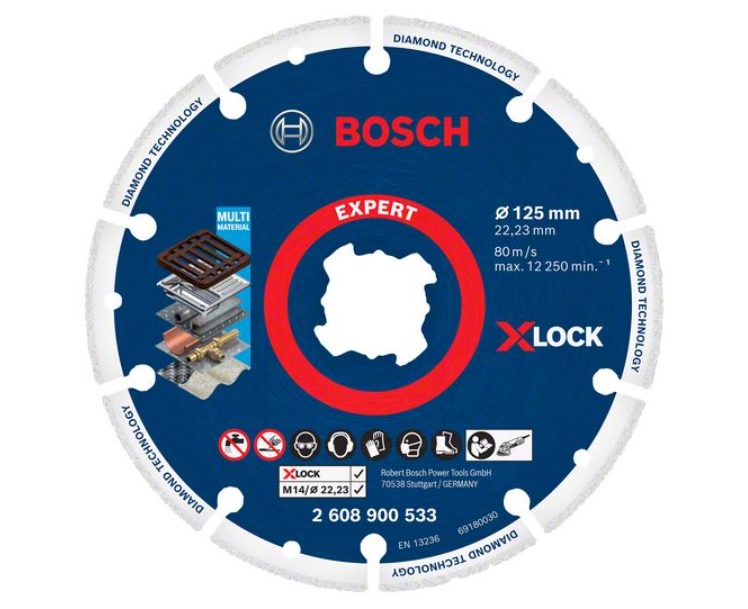 Bosch 2608900533 X-Lock diamantový kotouč na kov 125 × 22,23 mm Bosch 2608900533 X-Lock diamantový kotouč na kov 125 × 22,23 mm
