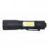Solight WL115 LED kovová svítlna 3W + COB, 150 + 60lm, AA, černá