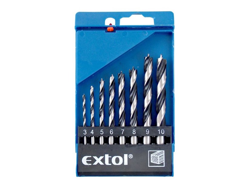 EXTOL CRAFT 1142 vrtáky do dřeva, sada 8ks, O 3-10mm, leštěné EXTOL CRAFT 1142 vrtáky do dřeva, sada 8ks, O 3-10mm, leštěné