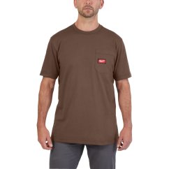 Milwaukee pracovní tričko s krátkým rukávem WT SS BR hnědé XXL 4932493032