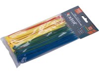EXTOL PREMIUM 8856194 pásky stahovací barevné, 150x2,5mm, 100ks, (4x25ks), 4 barvy, nylon PA66