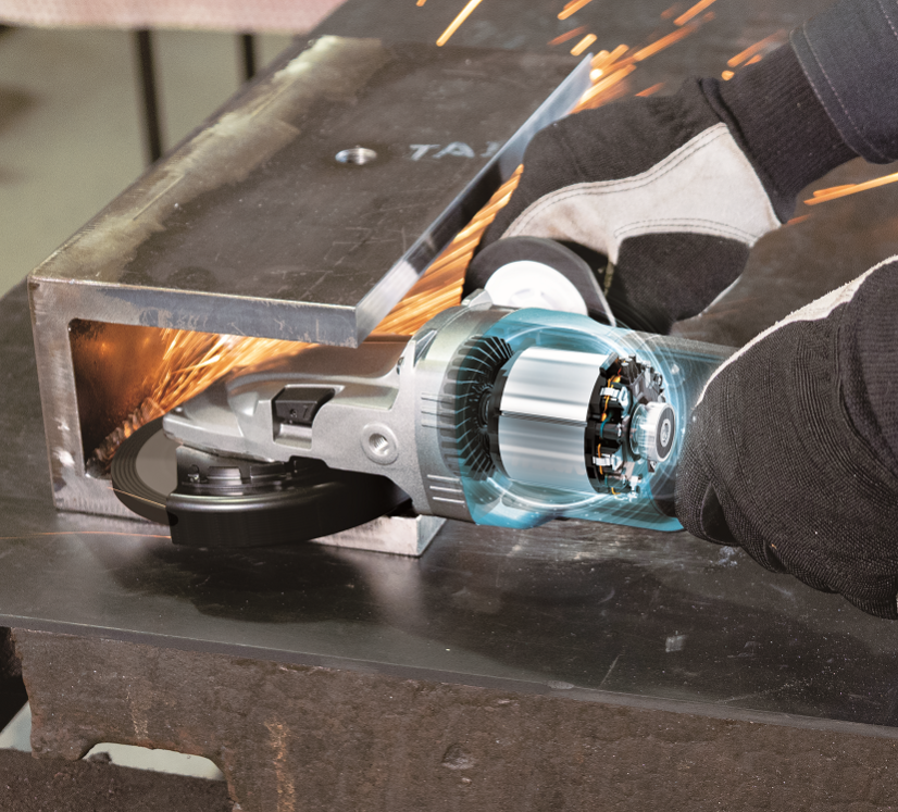 Makita GA056GZ01 aku úhlová bruska s plochou hlavou 125mm Li-ion XGT 40V Makpac bez aku