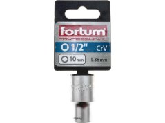 FORTUM 4700410 hlavice nástrčná 1/2", 10mm, L 38mm