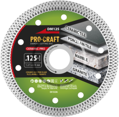 Procraft DM125 dia řezný kotouč 125mm Ceramic PRO