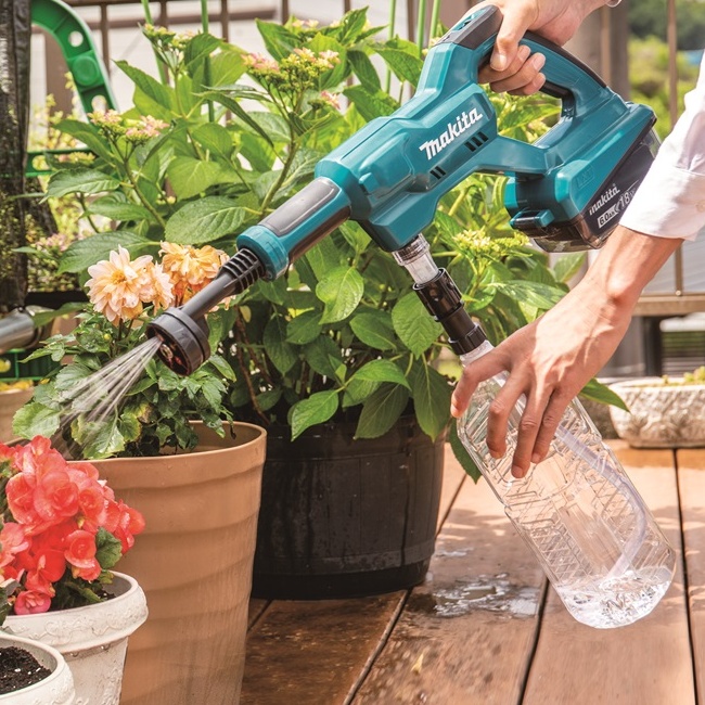 Makita DLX2583T aku set DLM330 aku sekačka a DHW180 aku tlaková myčka Li-ion 18V LXT 1x5Ah