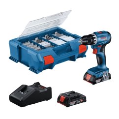 Bosch GSR 18V-45 aku vrtací šroubovák 18 V 2x2Ah + 63 dílná sada příslušenstvíí  0615A5007X