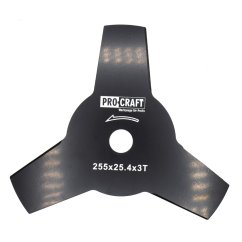 Procraft H-3T nůž do křovinořezu 255x25,4mm 3Z