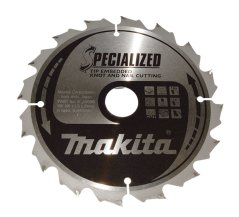 Makita B-33059 kotouč pilový dřevo SPECIALIZED se zapuštěnými zuby 190x2x30mm 16Z = old B-09357