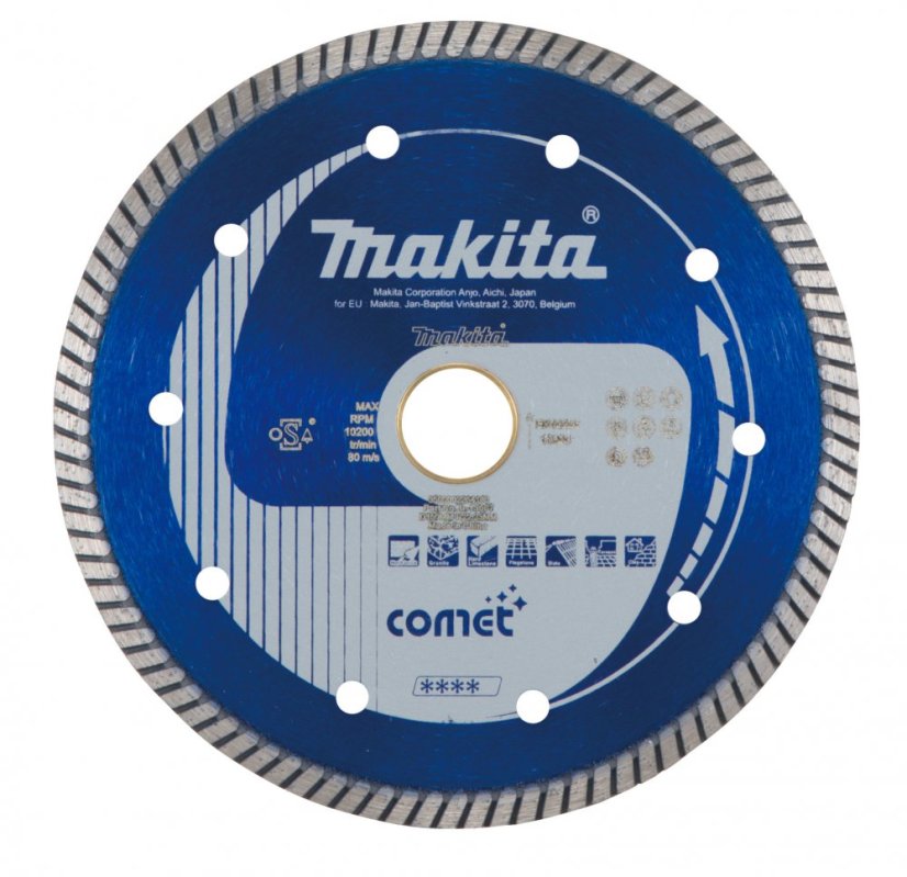 Makita B-13007 diamantový kotouč Comet Turbo 150x22,23 Makita B-13007 diamantový kotouč Comet Turbo 150x22,23