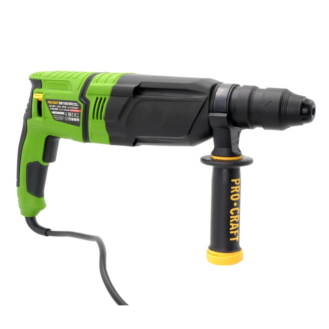 Procraftt BH1100DFR kombinované kladivo vyměnitelná hlava SDS-Plus 3,2 J 900 W