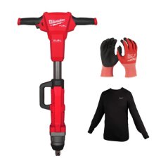 Milwaukee ELVINSET13 aku železniční rázový utahovák M18 + rukavice XL + Hybrid triko XL