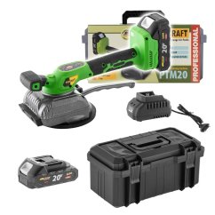 Procraft PTM20-1b-c vibrační přísavka na dlažbu 130mm 20 V 1x2Ah
