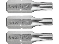 FORTUM 4741425 hrot TORX, sada 3ks, T 25x25mm, S2