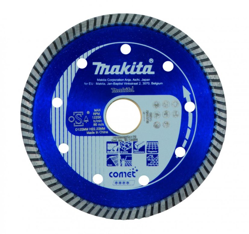 Makita B-12996 diamantový kotouč Comet Turbo 125x22,23mm Makita B-12996 diamantový kotouč Comet Turbo 125x22,23mm