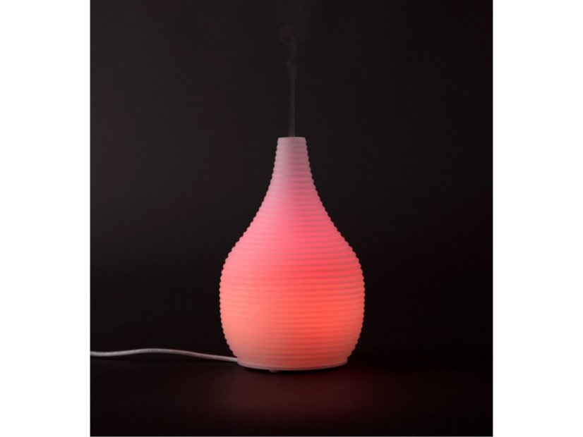 Nature7 569611 aroma difuzér SNOWY - SNĚŽNÝ, osvěžovač a zvlhčovač vzduchu, mléčné sklo, USB