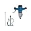 Bosch GRW 140 elektrické míchadlo + metla 1400W 06011C4001