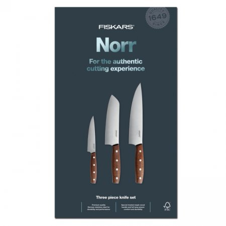 Fiskars 1016473 Sada 3 kuchyňských nožů Norr