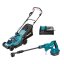 Makita DLX2583T aku set DLM330 aku sekačka a DHW180 aku tlaková myčka Li-ion 18V LXT 1x5Ah