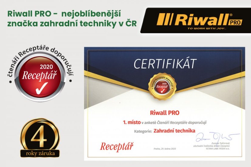 Riwall akumulátor PRO RAB 220 20V 2 Ah Li-ion